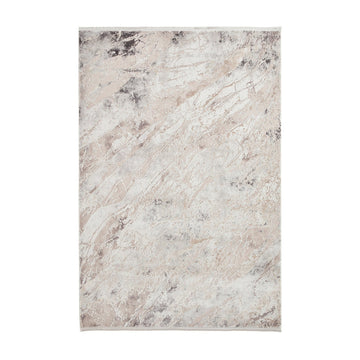 Bellagio 3006 Modern Abstract Marbled Distressed Metallic Shimmer Soft Textured Ultra High-Density Low Profile Short Pile Beige Rug-Think Rugs-Rug Love - The Most Loved Rug Store